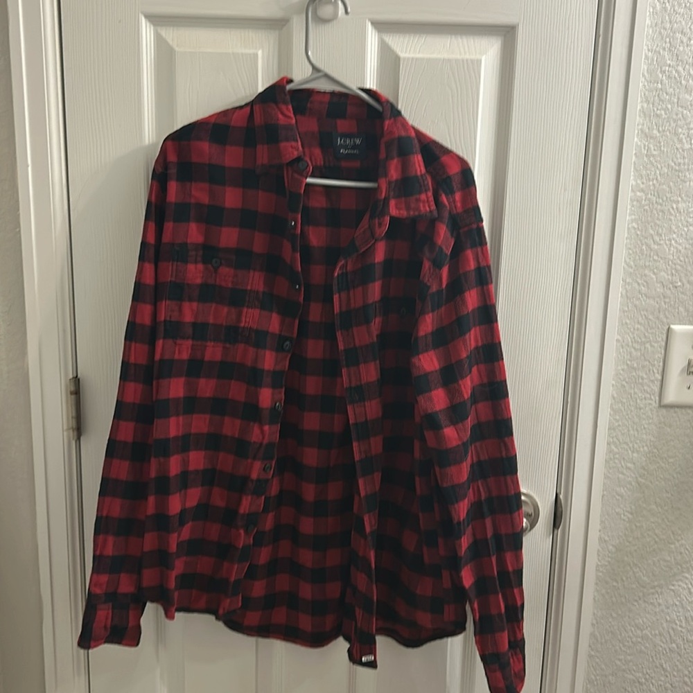 Jcrew flannel button down shirt
